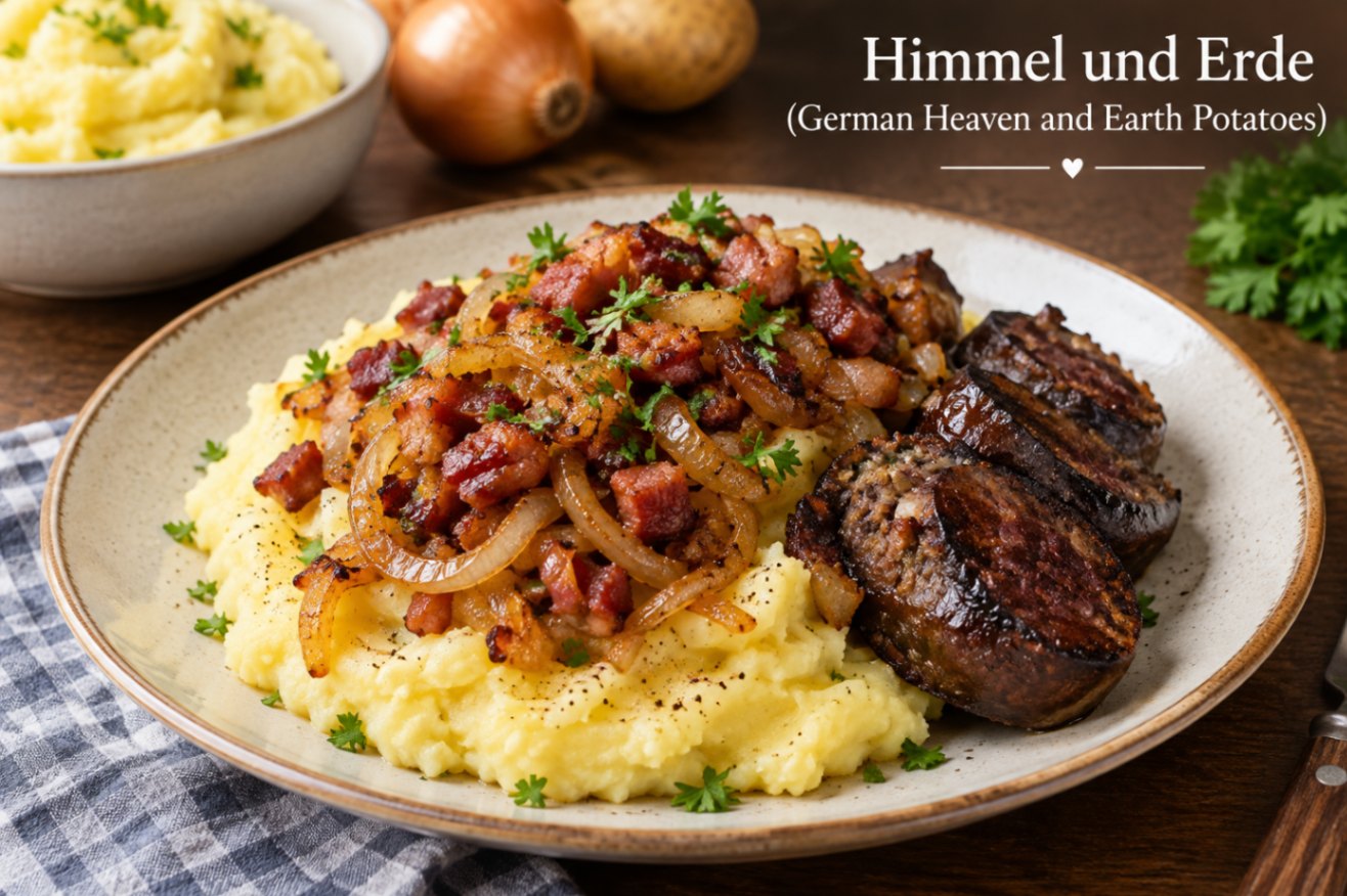 German Heaven and Earth Potatoes (Himmel und Erde)
