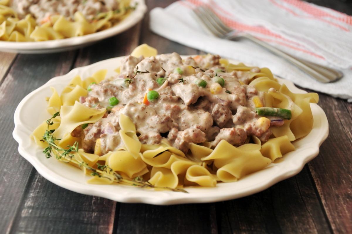 Easy, Creamy Hamburger Stroganoff