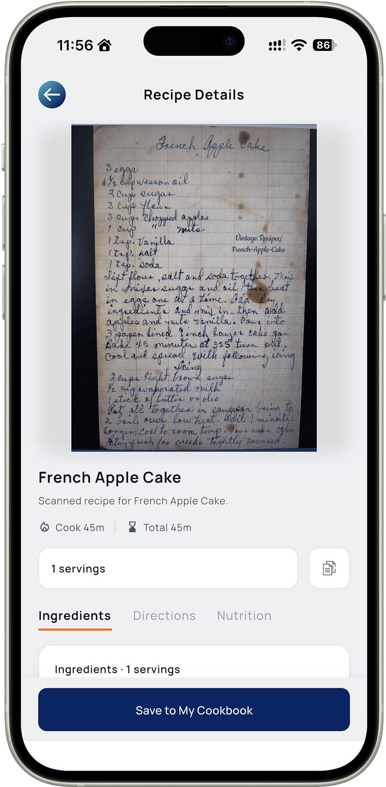 Feature mockup