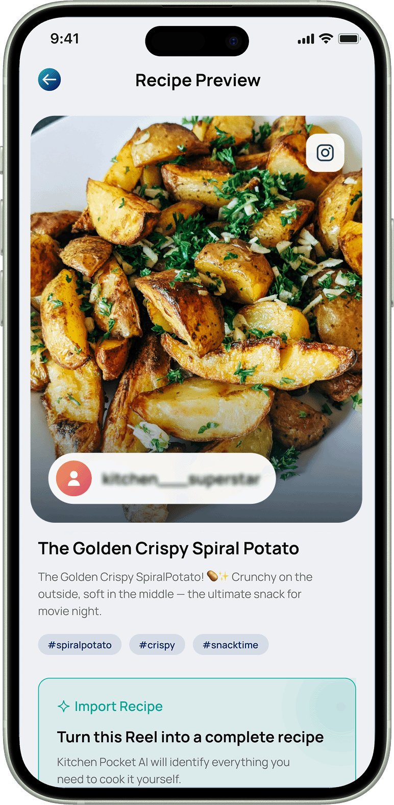 Feature mockup