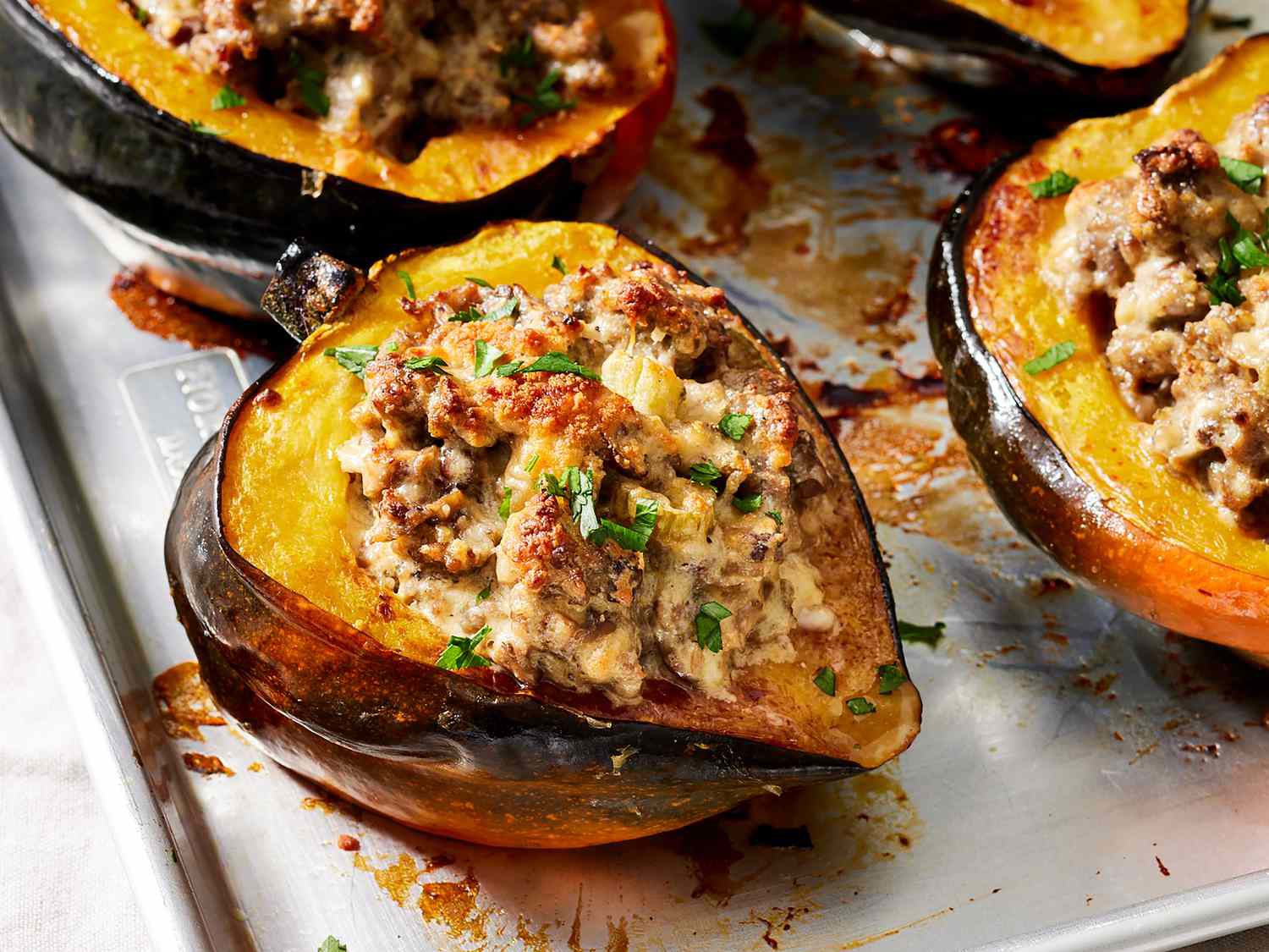 Stuffed Acorn Squash with Sausage