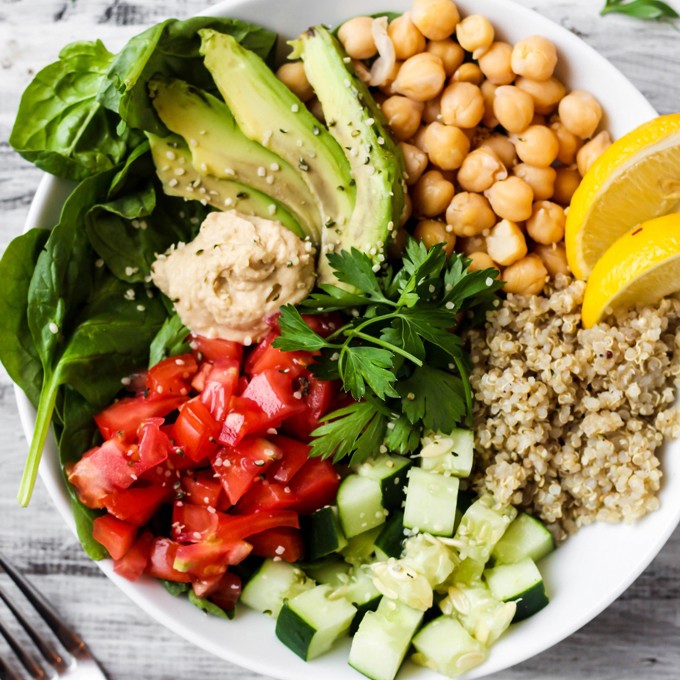 Vegan Greek Quinoa Bowl