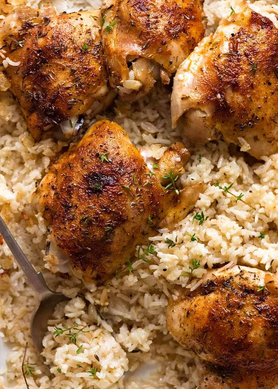 Oven Baked Chicken and Rice