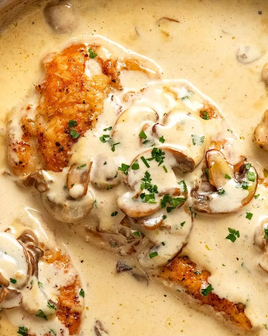 Chicken with Creamy Mushroom Sauce