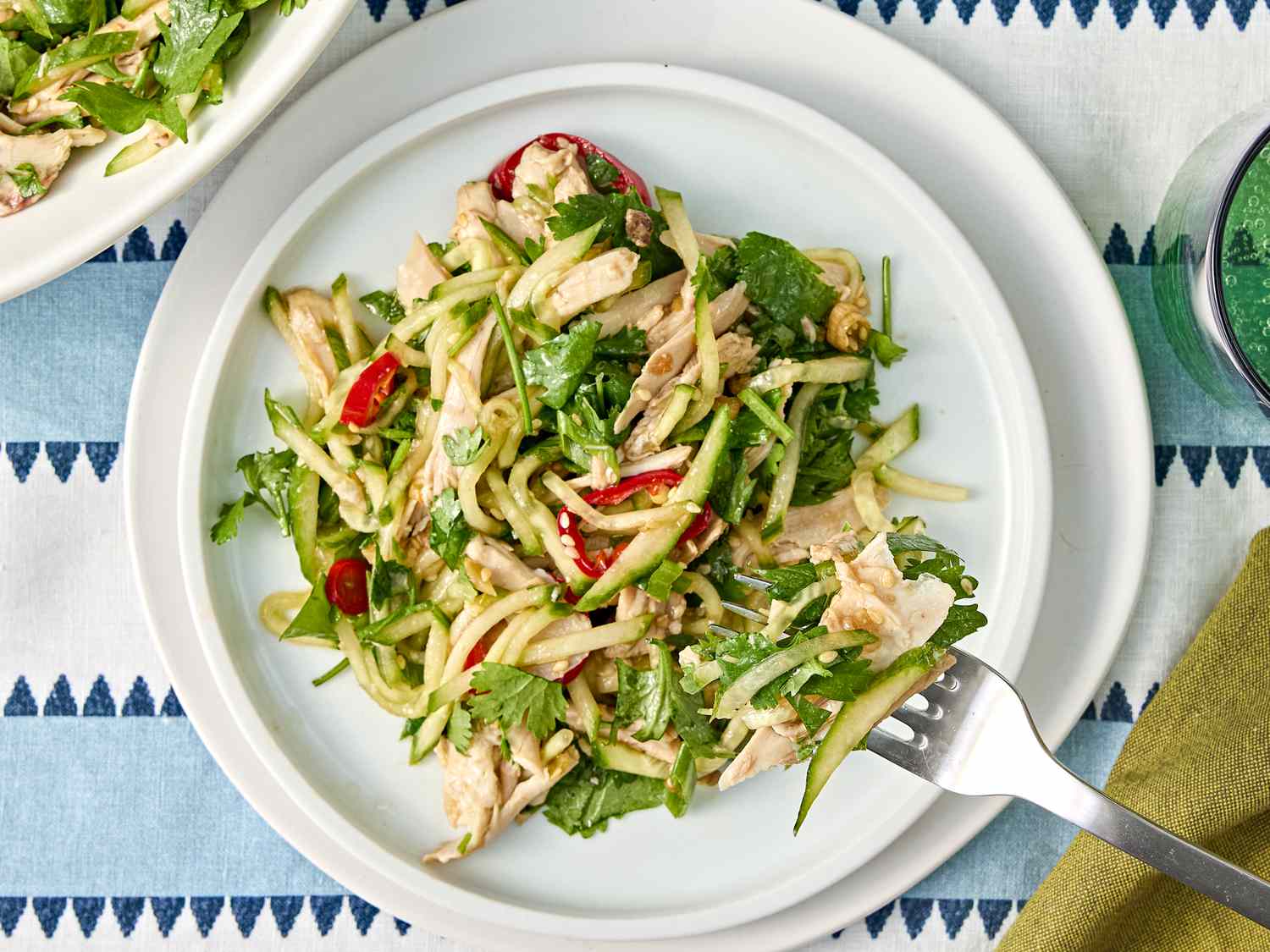 Chinese Chicken and Cucumber Salad (凉拌鸡丝)