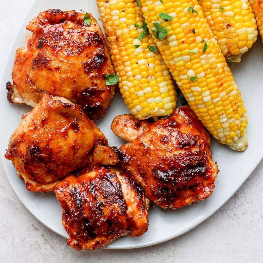 BBQ Grilled Chicken Thighs