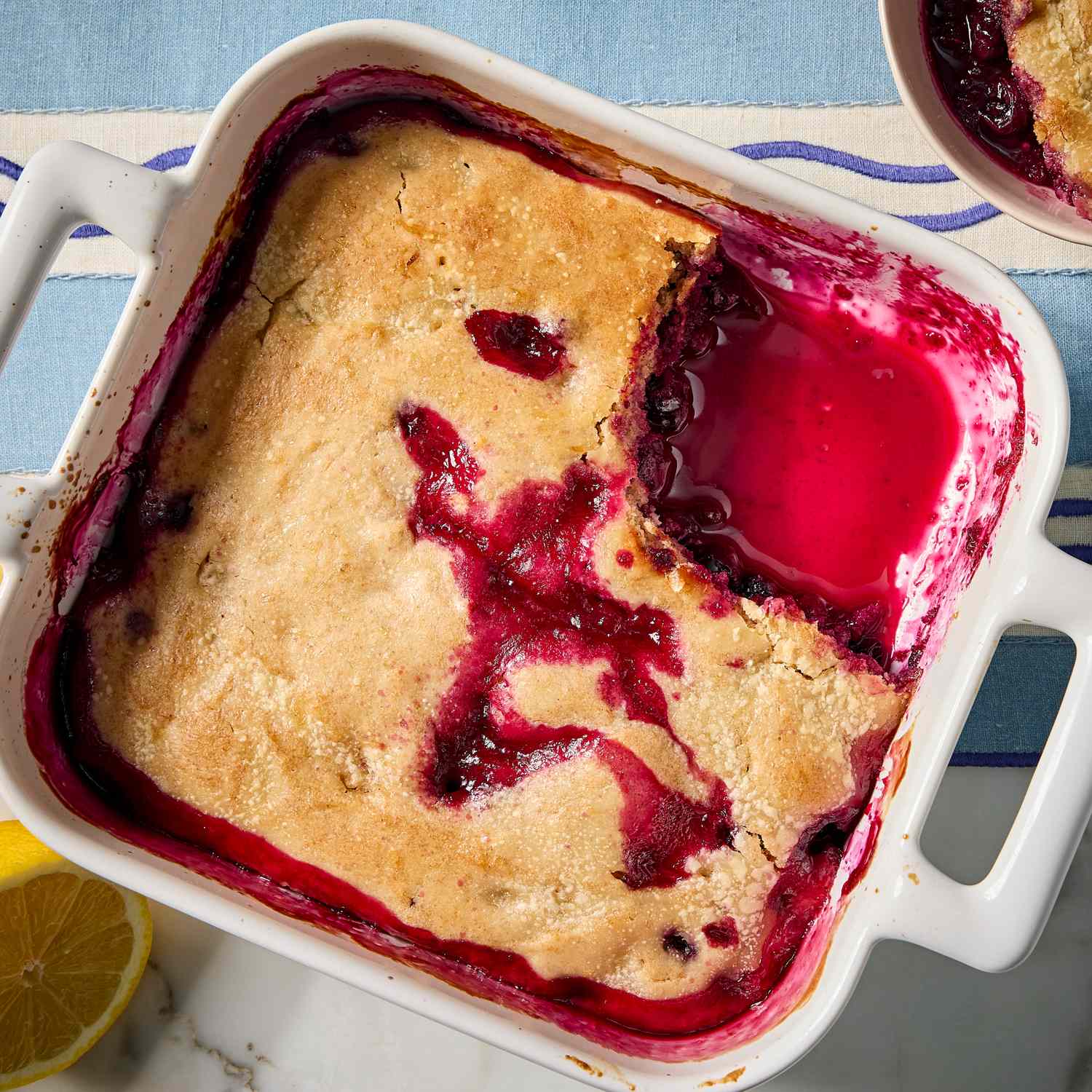 Lemon-Blueberry Pudding Cake