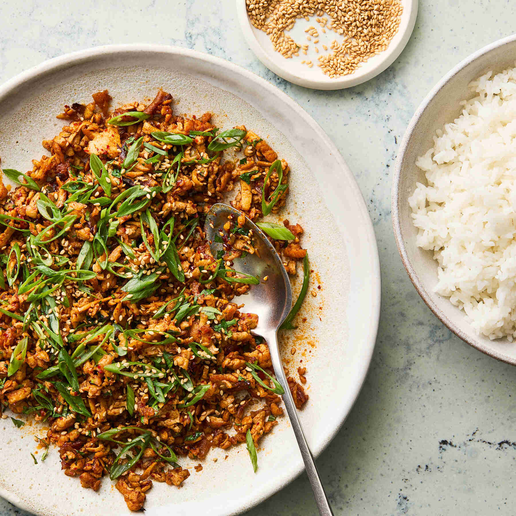 I Can’t Believe It’s Not Chicken (Super-Savory Grated Tofu)