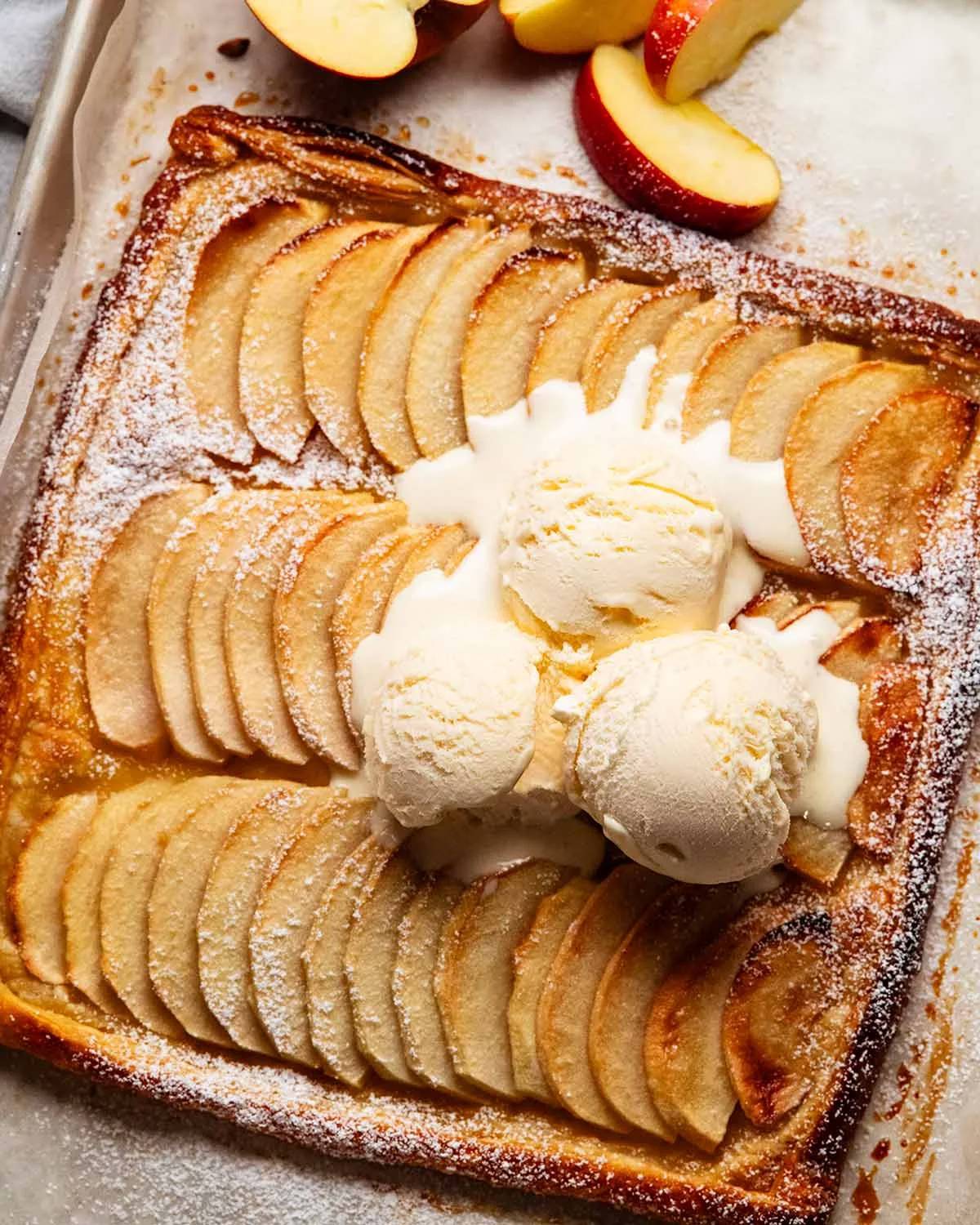 Easy French Apple Tart - Tarte Fine aux Pommes