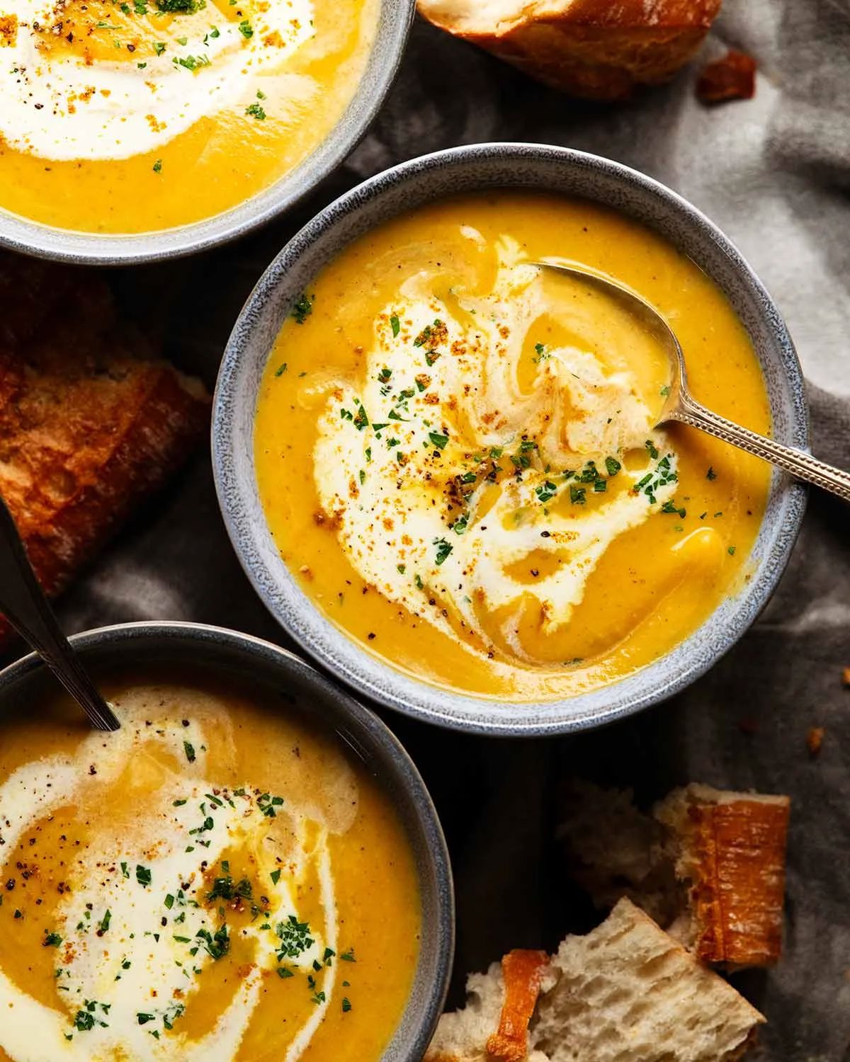 Country harvest root vegetable soup