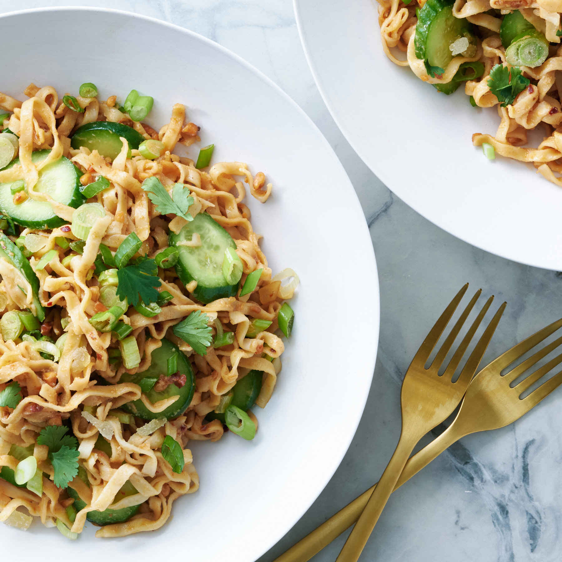 Cold Peanut Ginger Noodles