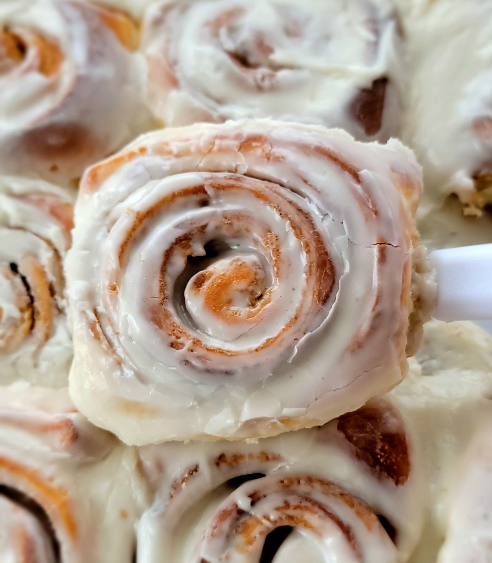 Cinnamon Rolls with Maple Frosting