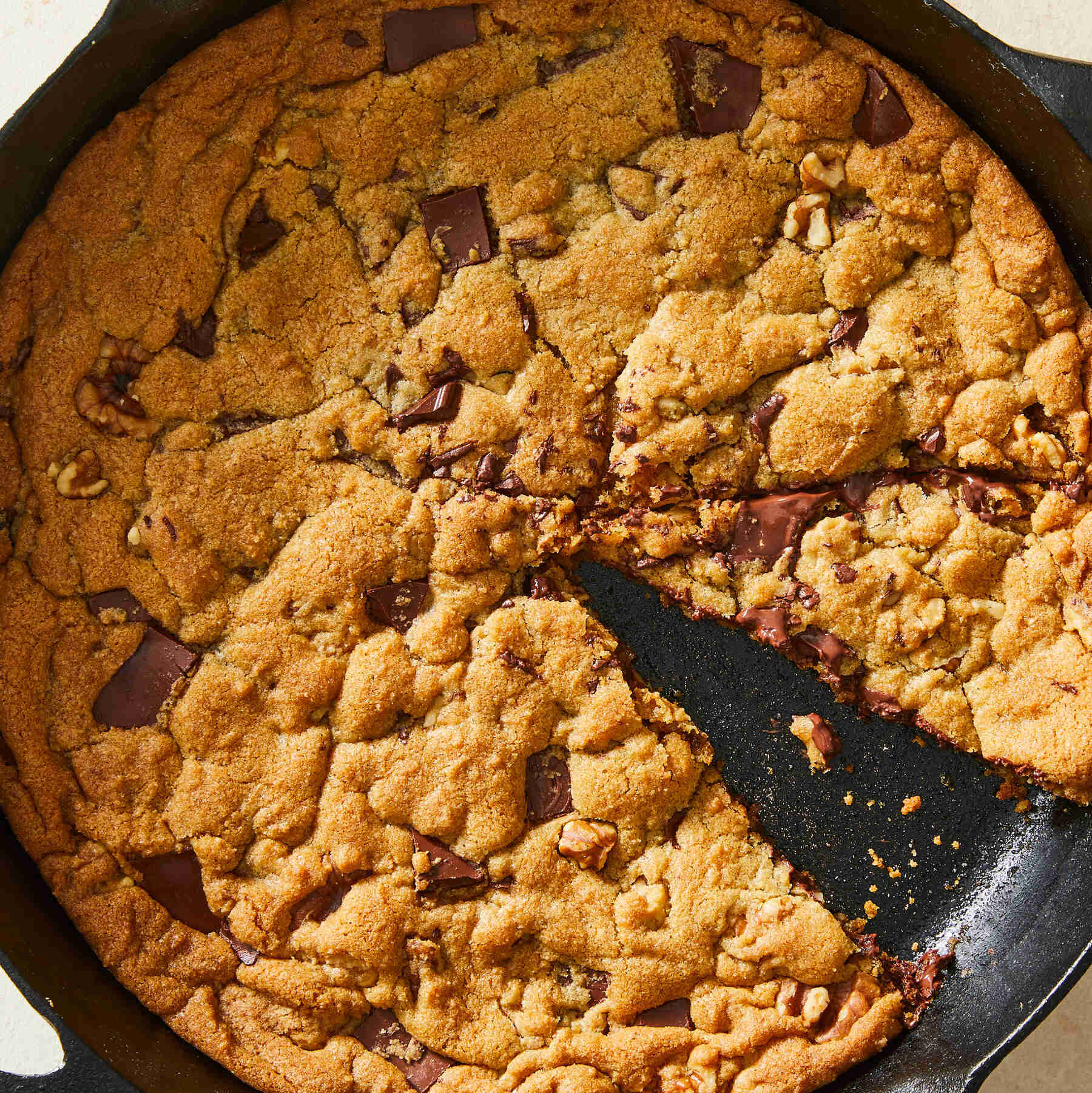 Skillet Chocolate Chip Cookie