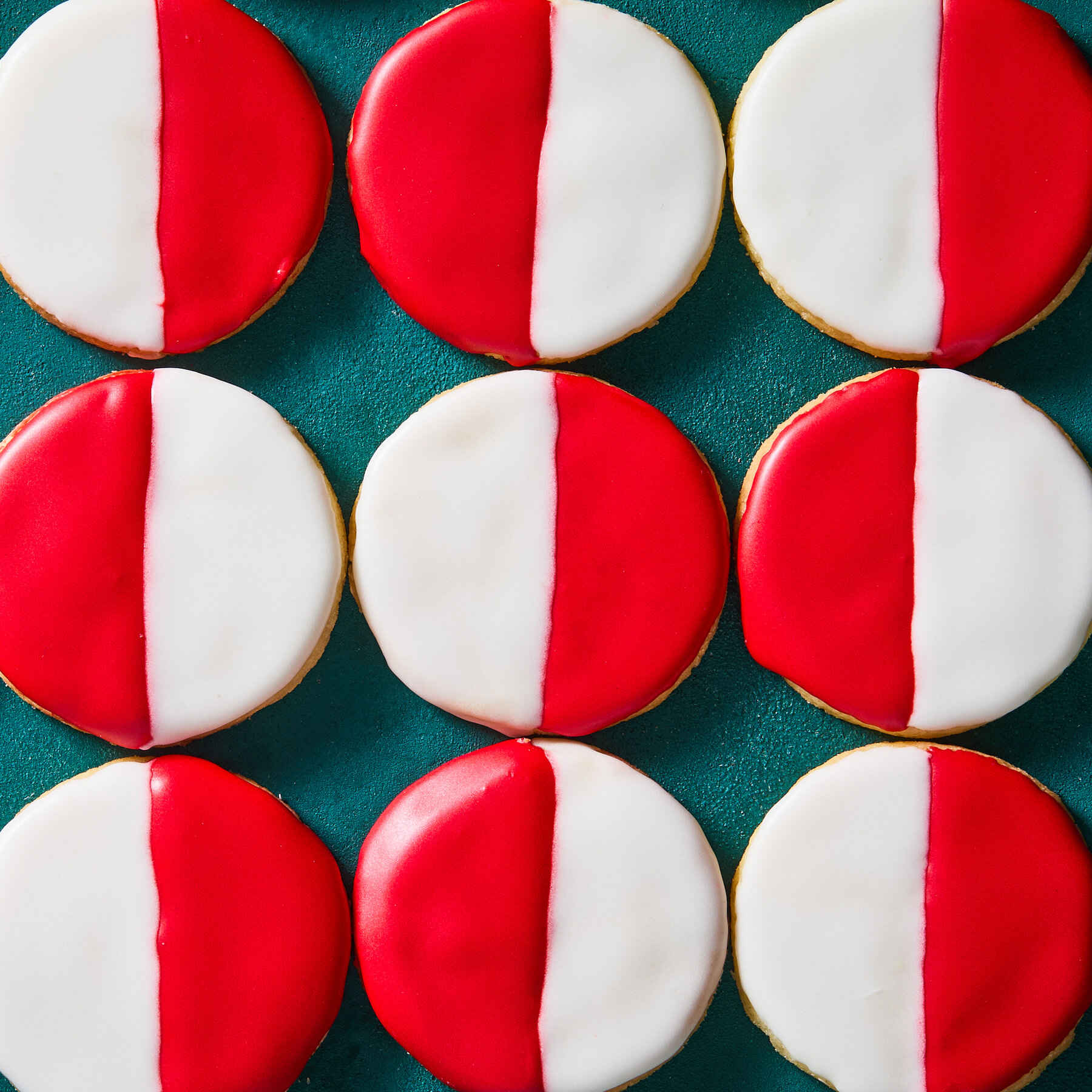 Iced Peppermint Cookies