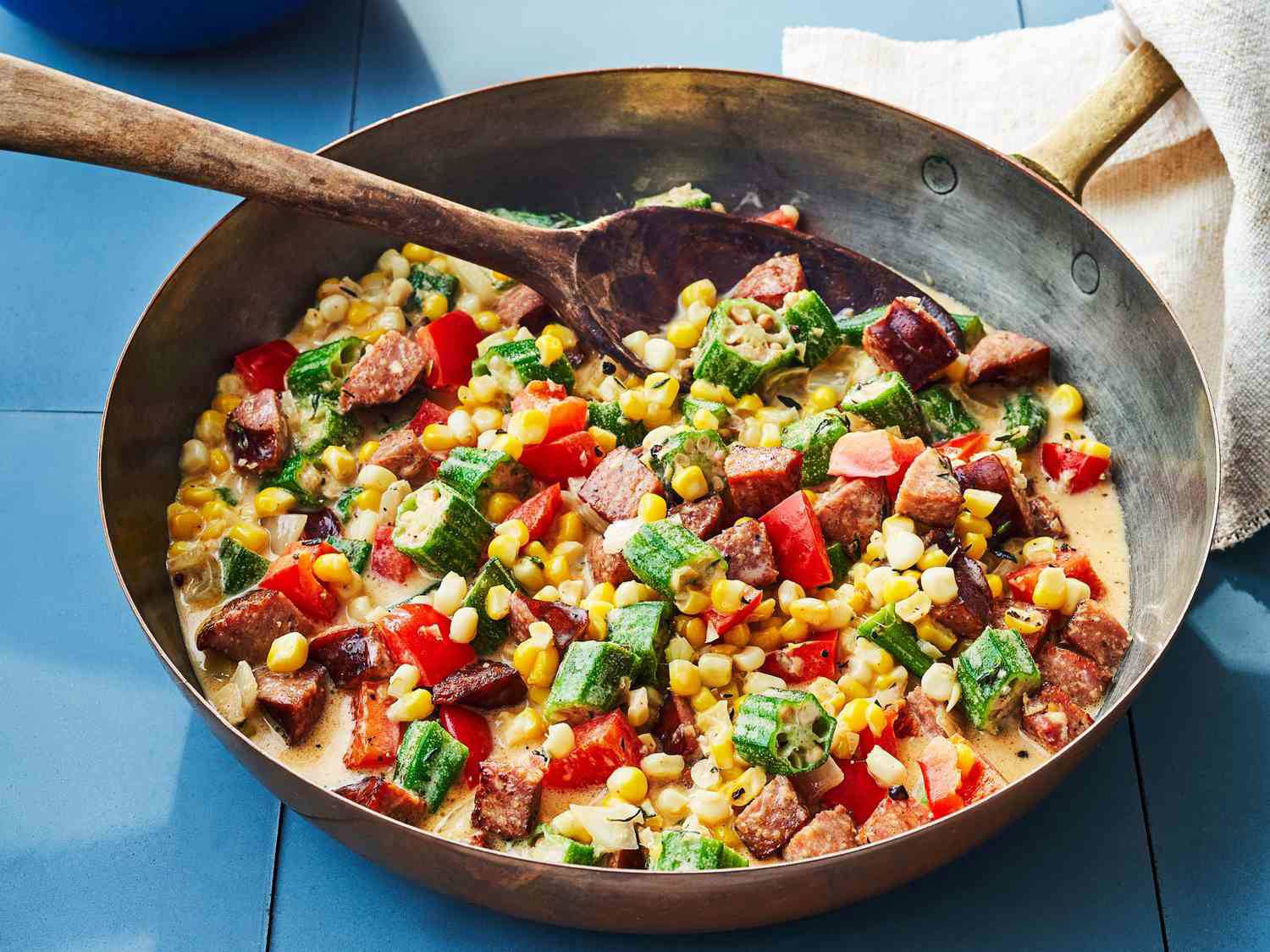 Maque Choux with Sausage