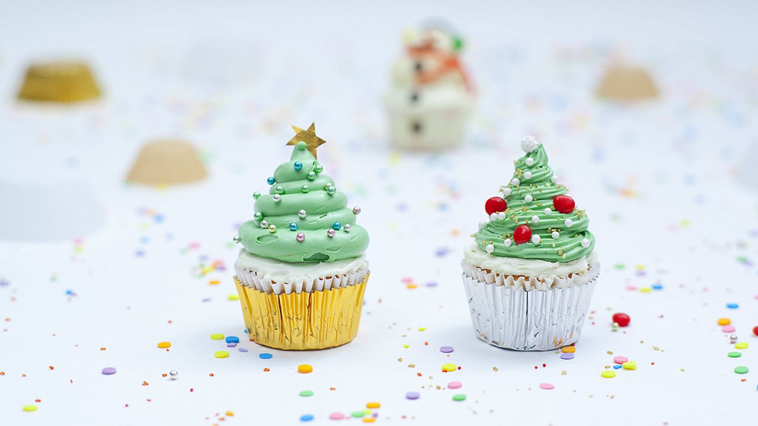 Christmas Tree Cupcakes