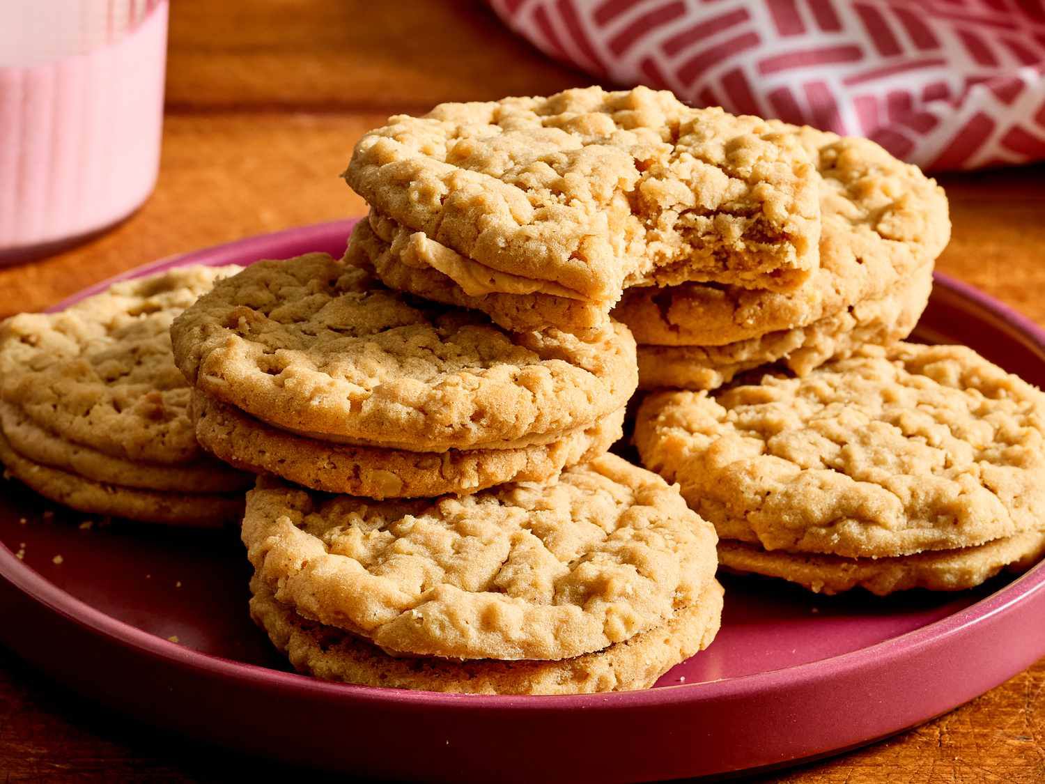 Chewy Oatmeal Peanut Butter Cookies