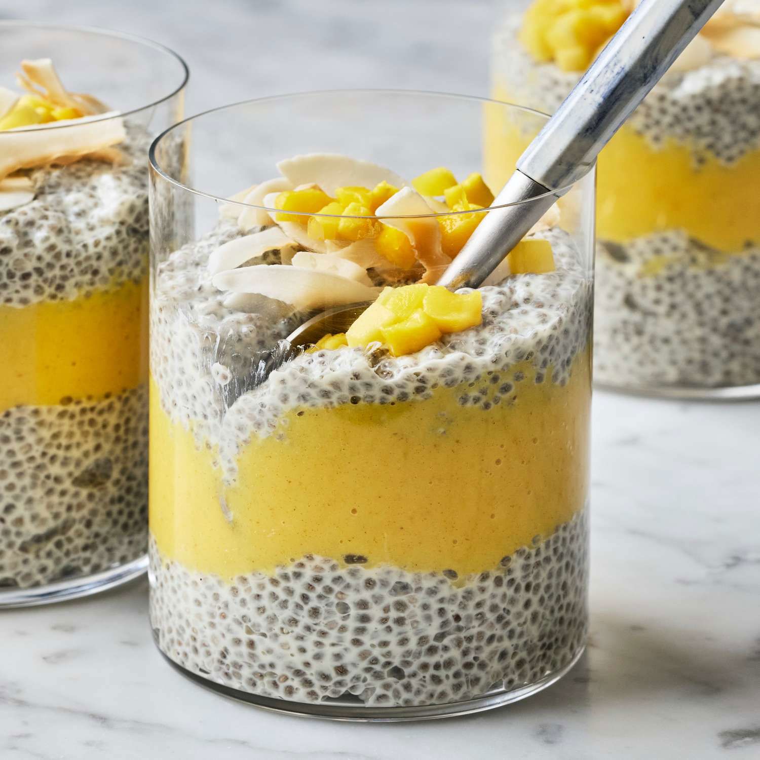 Coconut-Mango Turmeric Chia Pudding