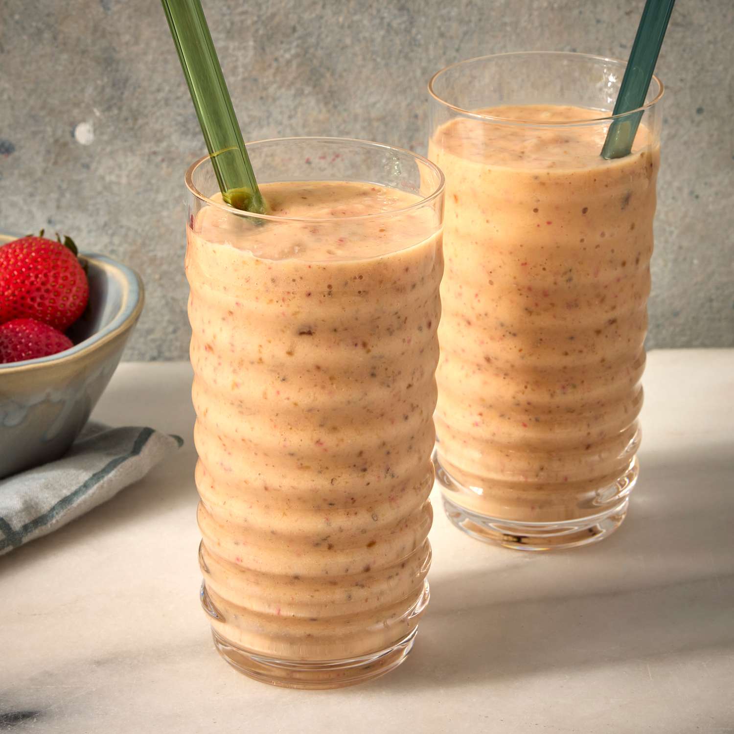 Strawberry-Mango Chia Seed Smoothie