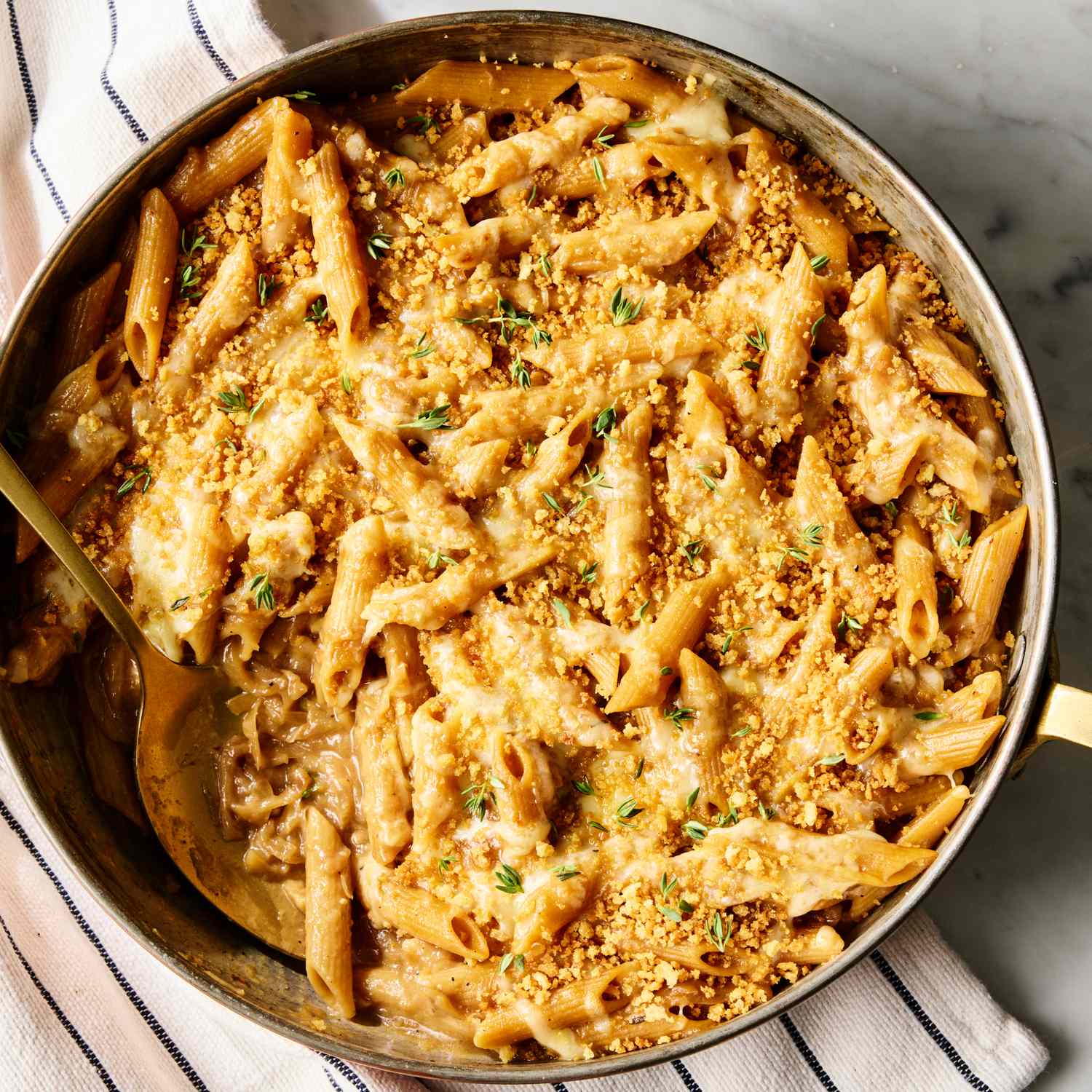 Skillet French Onion Pasta Is the Best Comfort-Food Mashup