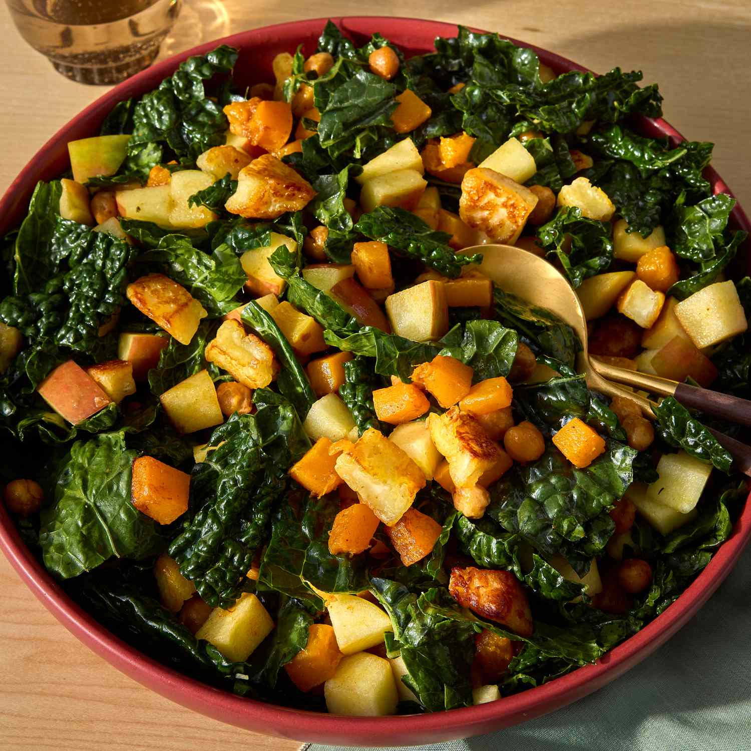 This Fall Chopped Salad with Halloumi Is a Fresh, Flavorful Way to Enjoy the Season