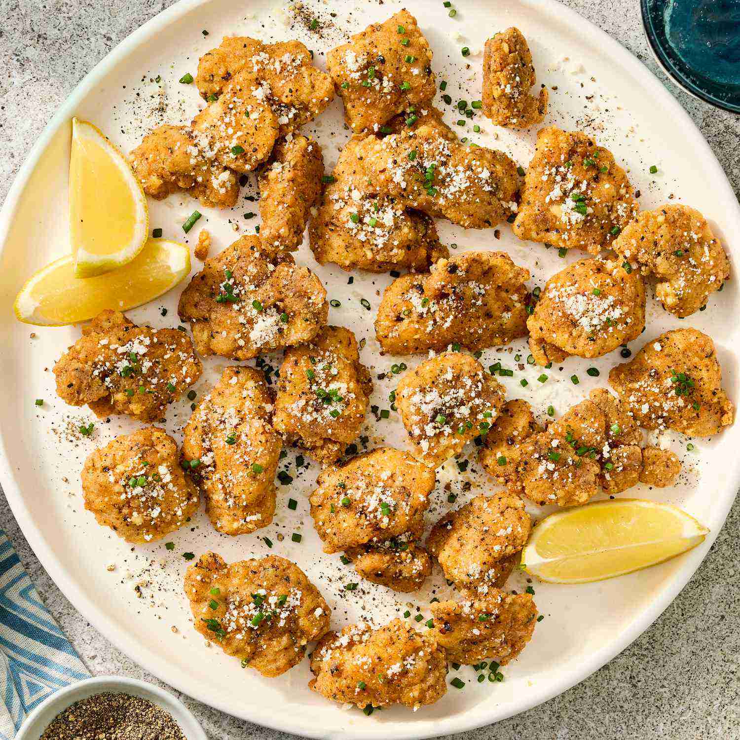High-Protein Cacio e Pepe Chicken Bites