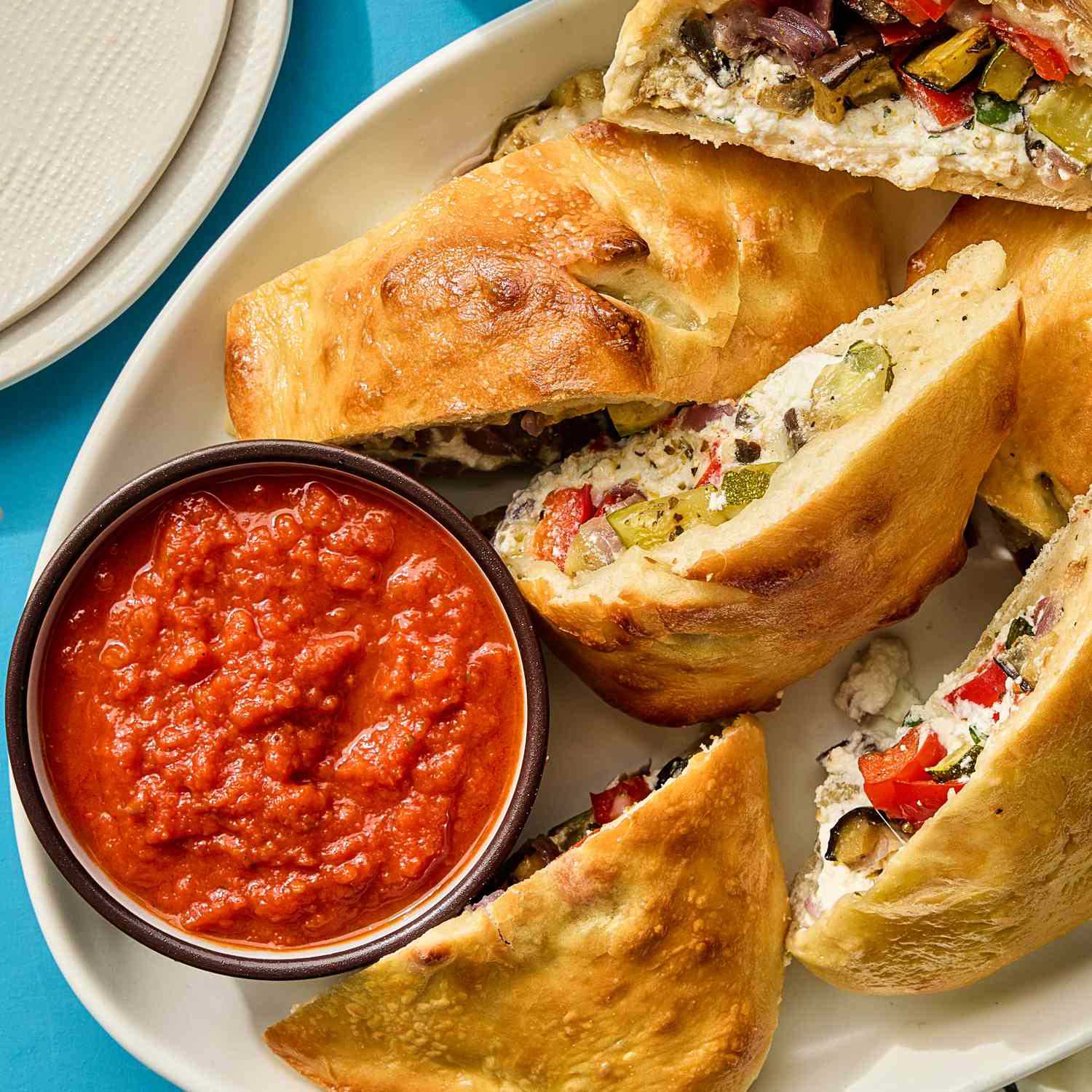 Roasted Veggie & Ricotta Calzone Is Packed with Protein and Fiber