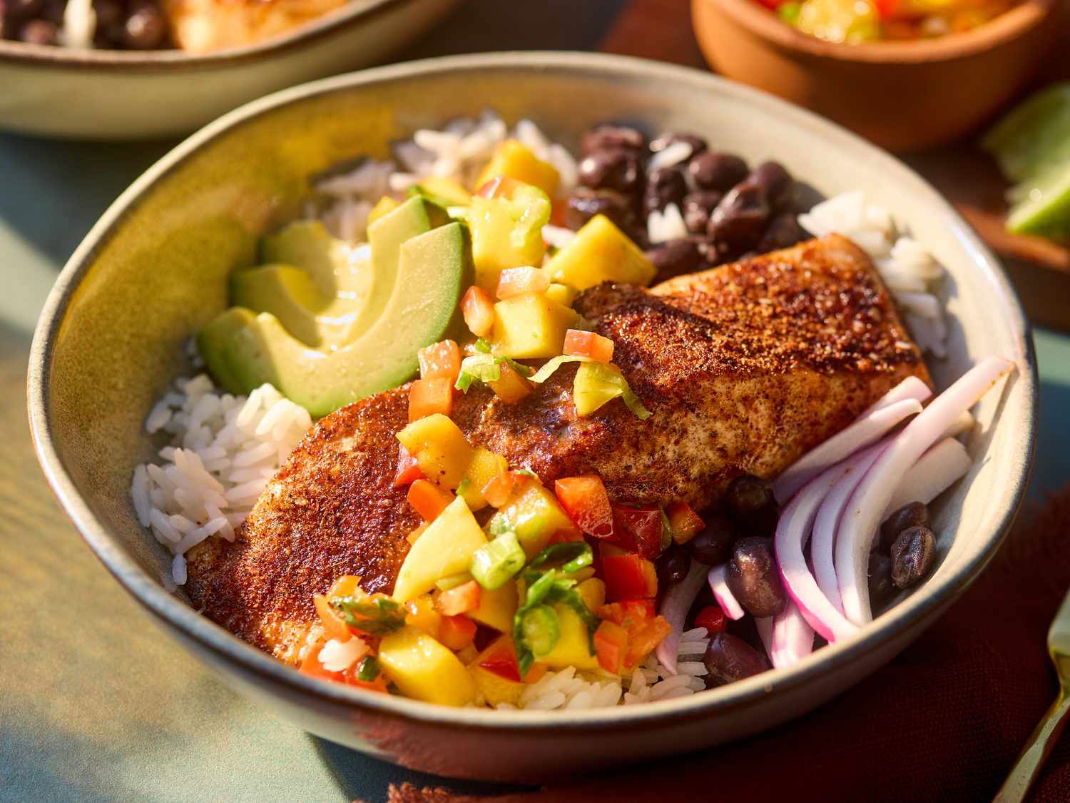 BBQ Salmon Bowls