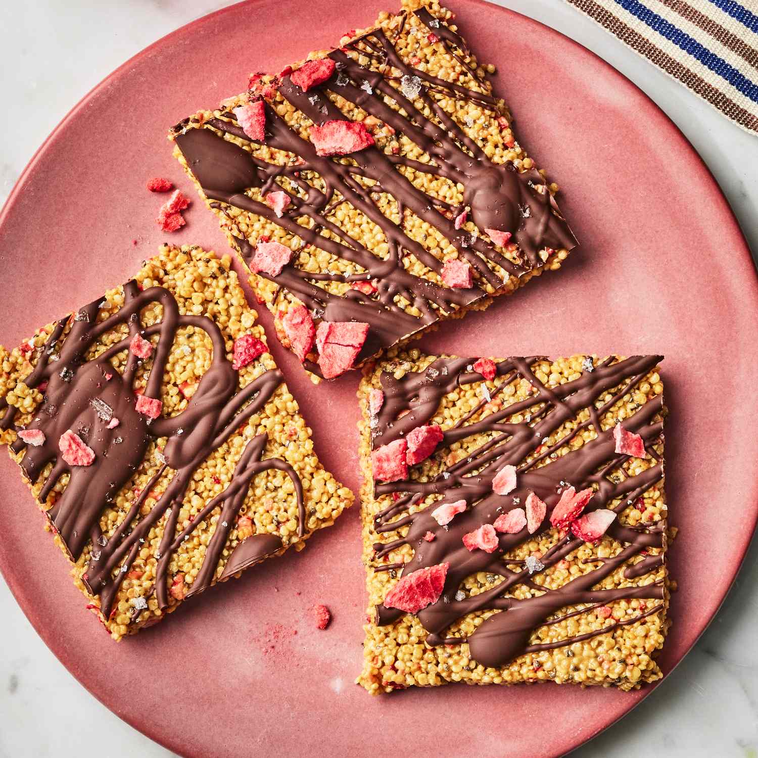 Chocolate-Covered Puffed Quinoa Bark