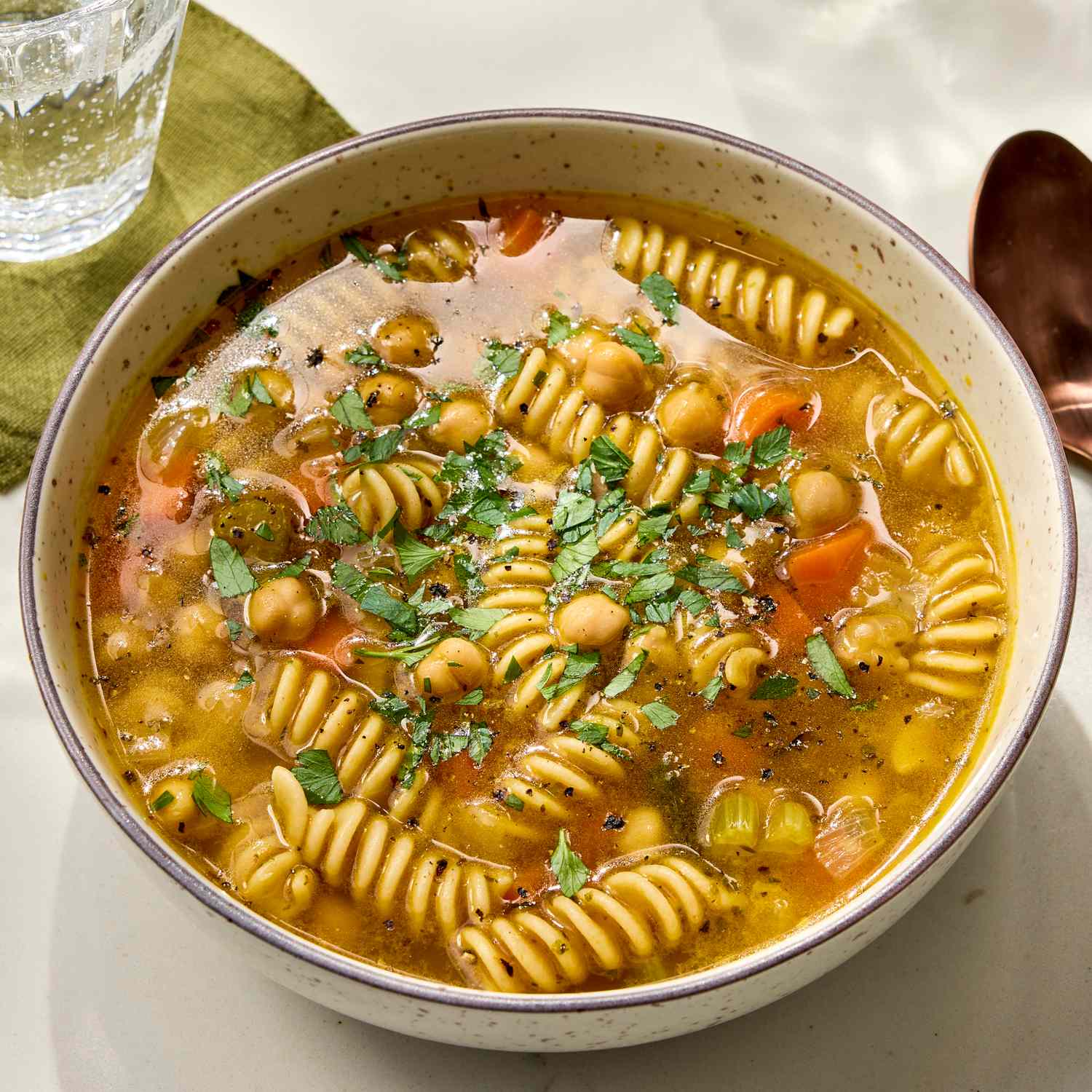 Chickpea Noodle Soup