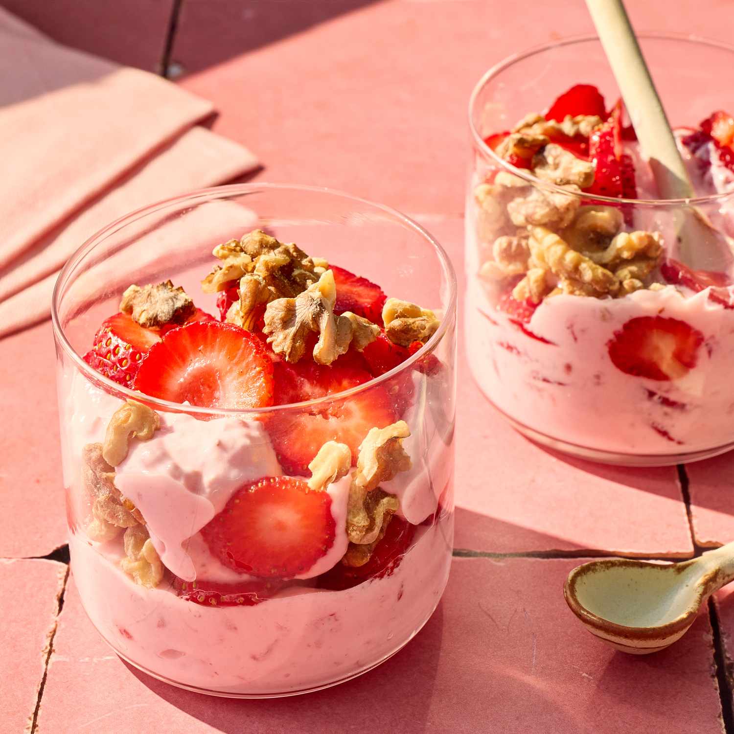 Strawberry-Walnut Yogurt Parfait