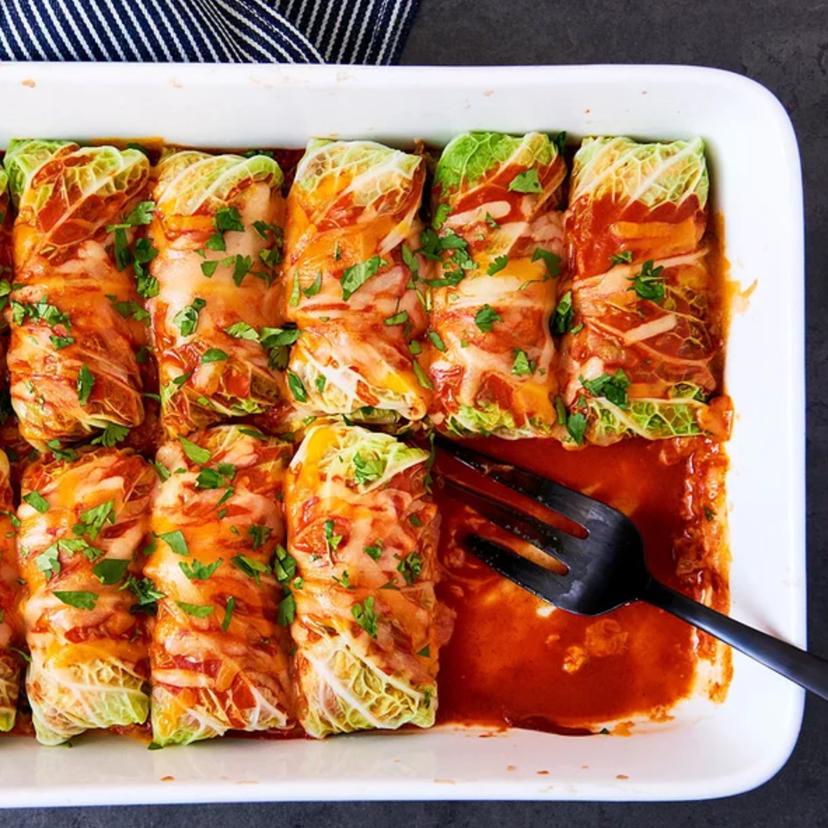 Cabbage Roll Chicken "Enchiladas"
