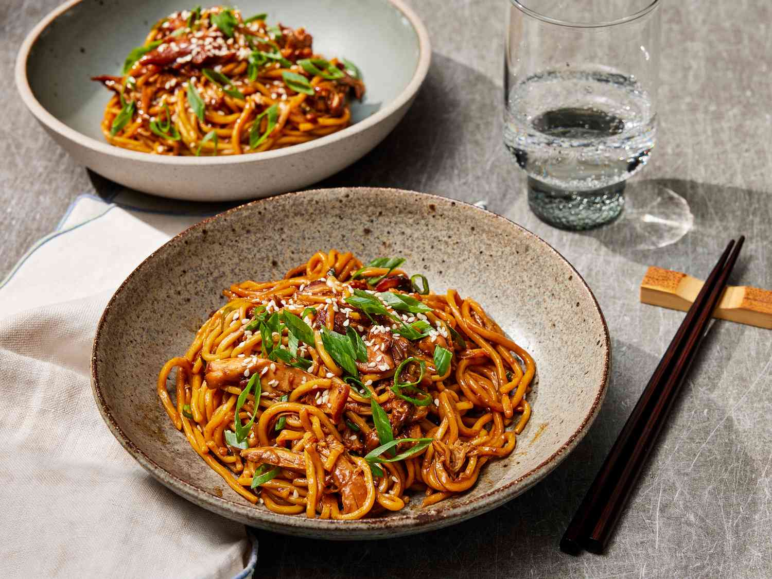 Slow Cooker Honey Garlic Chicken Noodles